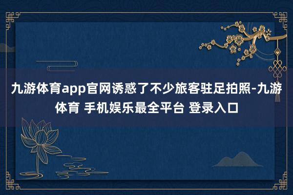九游体育app官网诱惑了不少旅客驻足拍照-九游体育 手机娱乐最全平台 登录入口
