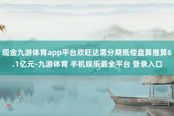 现金九游体育app平台欣旺达需分期抵偿盘算推算6.1亿元-九游体育 手机娱乐最全平台 登录入口